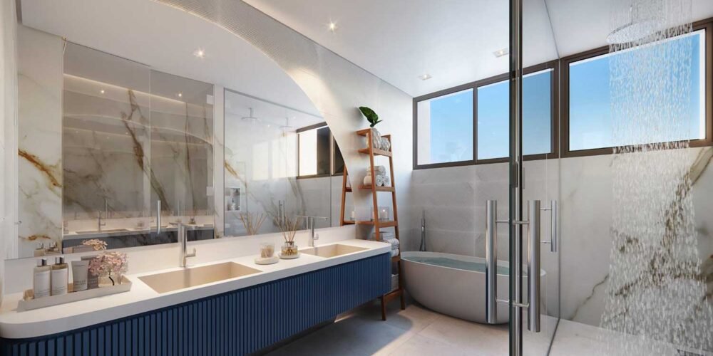 Banheiro da Suíte Master do Belvedere Beach House