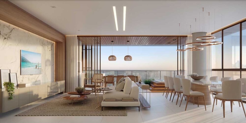 Living Integrado do Belvedere Beach House