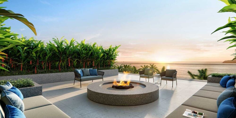 Mirante com Lareira do Belvedere Beach House