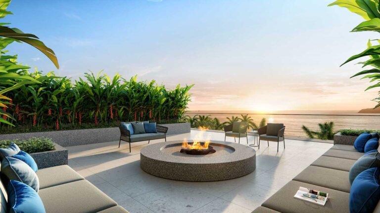 Mirante com Lareira do Belvedere Beach House