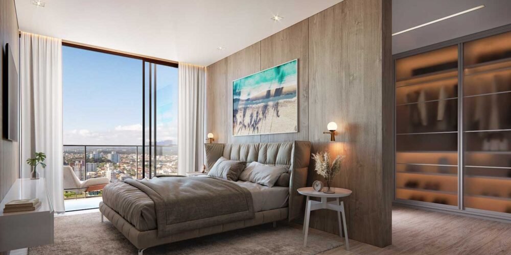 Suíte Master com Closet e Sacada do Belvedere Beach House