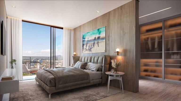 Suíte Master com Closet e Sacada do Belvedere Beach House