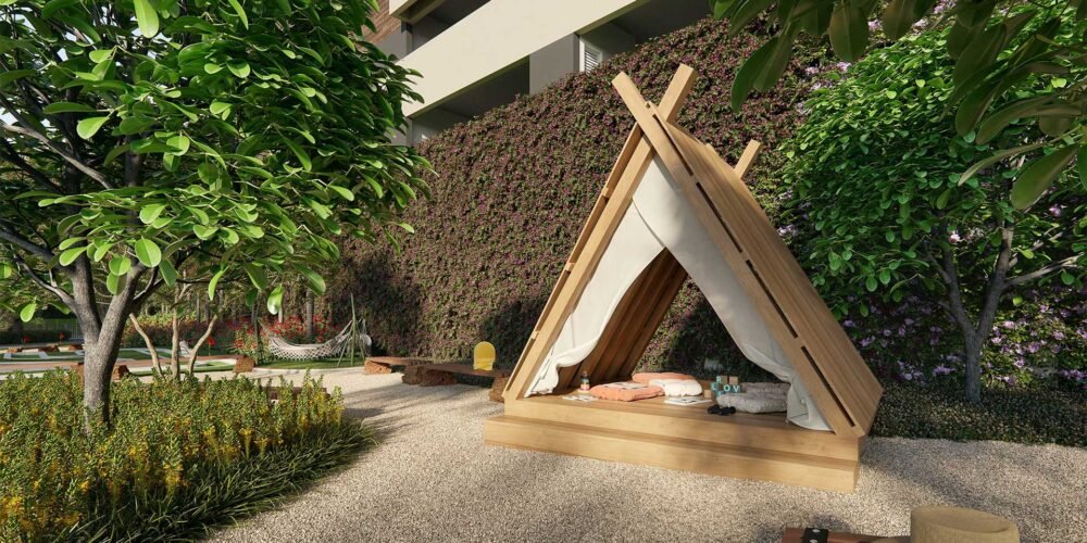 Estar Pergolado do Landscape Home Club