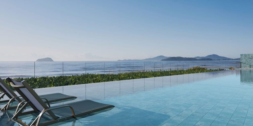 Piscina com Vista para o mar do Upside Home Club